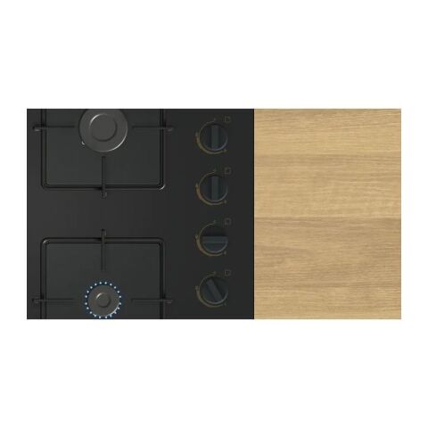 Bosch POP6C7O12O Serie 4 Gazlı Ocak 60 cm NeoKlasik, Sert cam, Siyah