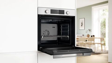 Bosch HUA736EV0T 76 Lt Buhar Destekli Beyaz Ankastre Fırın