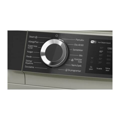 Bosch WGK252ZXTR 10 KG 1200 Devir Gümüş Çamaşır Makinesi